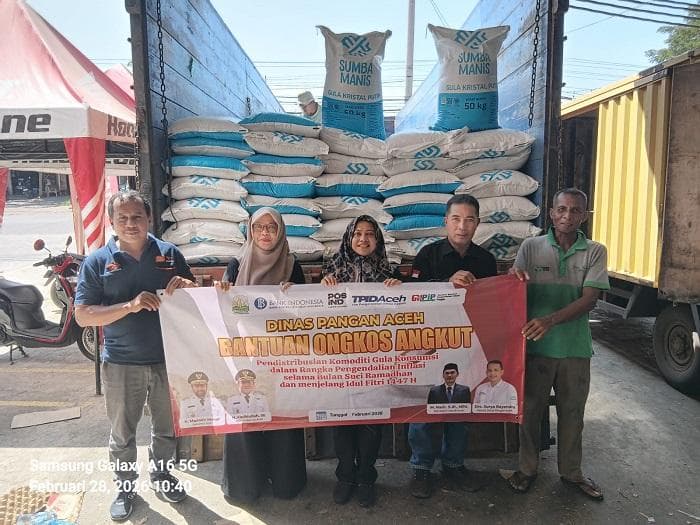 Dinas Pangan Aceh Subsidi Ongkos Angkut Gula untuk Tekan Harga