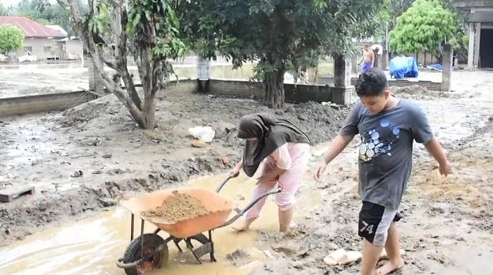 119 KK di Blang Guron-Bireuen Terdampak Banjir, Rumah Tertimbun Lumpur
