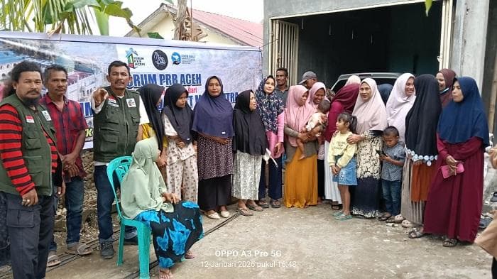 40 Keluarga di Aceh Timur Terima Bantuan Pasca Banjir Bandang