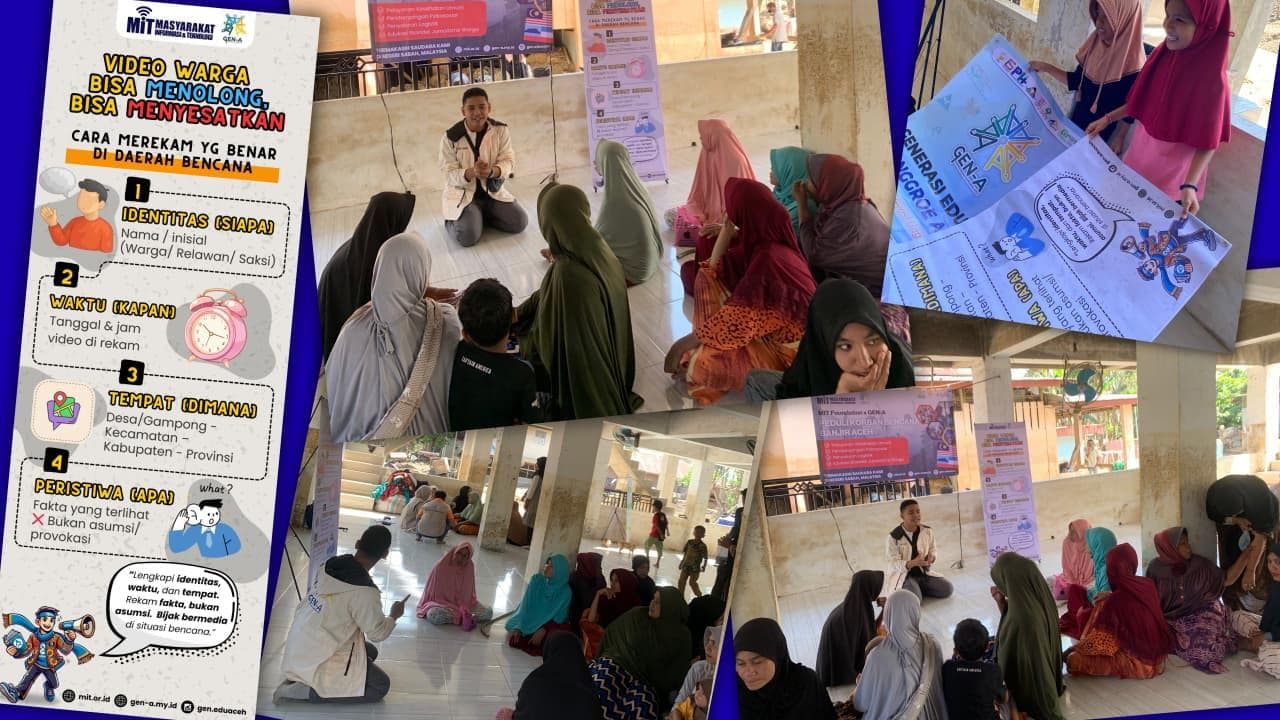 Warga Masjid Tuha Pidie Jaya Dilatih Jurnalisme Warga Pascabanjir