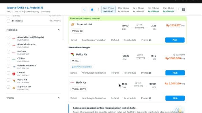 Warga Aceh Terpaksa Pakai Paspor ke Jakarta, Tiket Pesawat Capai Rp 3 Juta