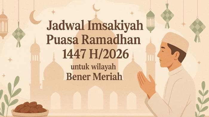 Jadwal Imsakiyah Ramadhan 2026 Bener Meriah: Waktu Puasa dan Berbuka
