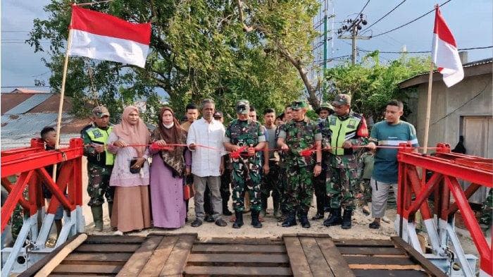Jembatan Bailey di Jangka Mesjid Bireuen Resmi Dibuka, Perkuat Kemanunggalan TNI dengan Rakyat