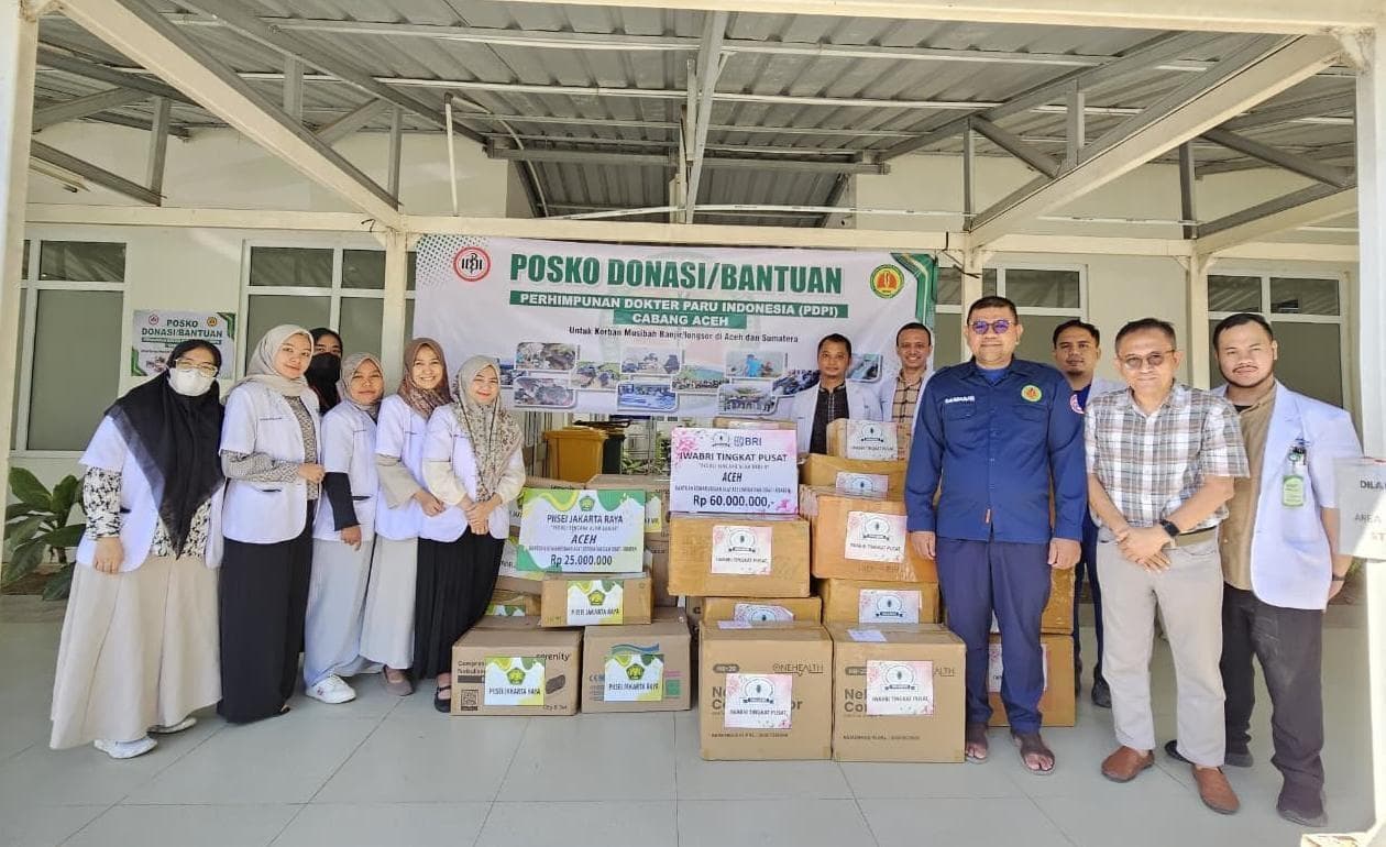 PDPI Aceh Tegaskan Urgensi Layanan Kesehatan Terdampak Bencana, IWABRI-PIISEI Titip Bantuan Obat