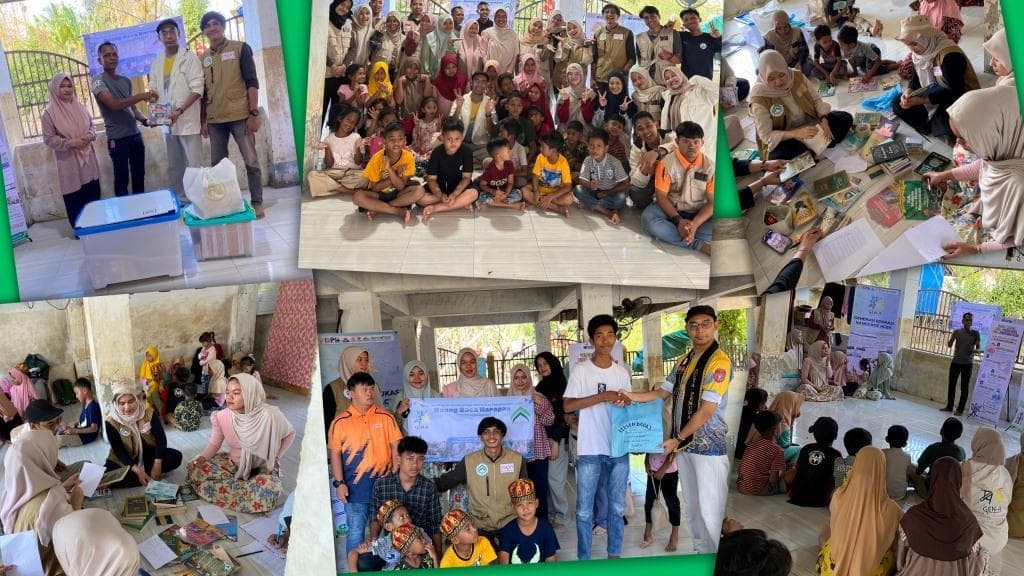 Pemuda Aceh Dirikan TBM Wareh untuk Pemulihan Literasi Pascabanjir