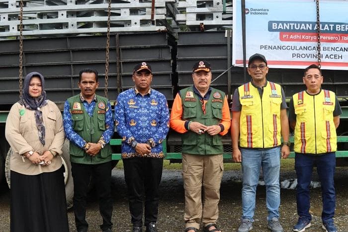 Rangka Jembatan Bailey Tiba di Nagan, Bupati TRK: Bisa Bebaskan Isolir Beutong Ateuh dan ke Takengon