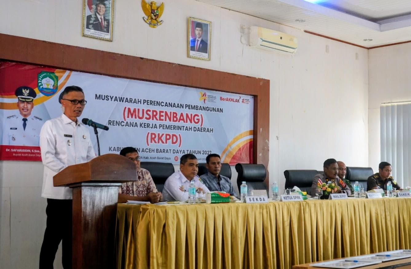 Wabup Abdya Ungkap 4 Sasaran Utama Pembangunan RKPD 2027 untuk Masyarakat