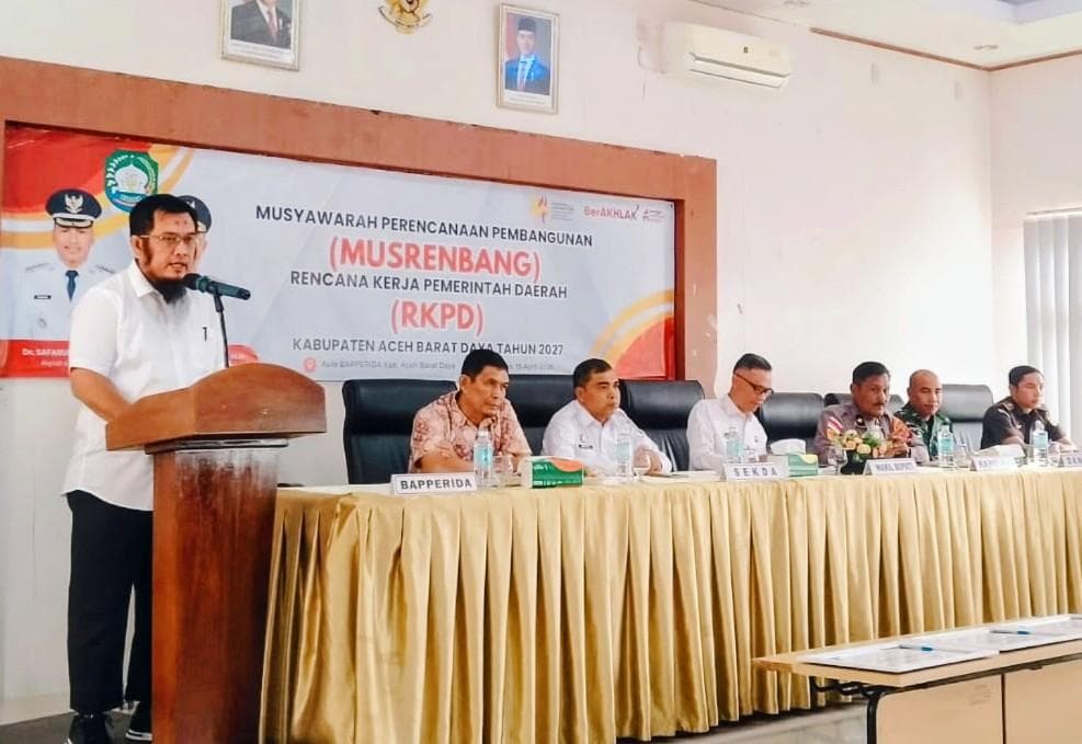 Musrenbang RKPD 2027 Aceh Barat Daya Pastikan Pembangunan Sesuai RPJMD