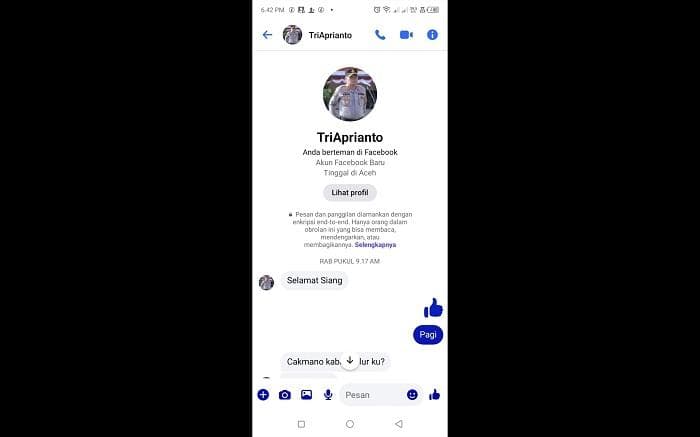 Waspada Akun Facebook Palsu Atas Nama Kapolres Aceh Utara, Modus Minta Bantuan