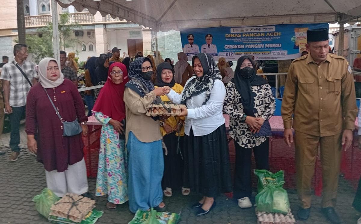Gerakan Pangan Murah Aceh Tekan Inflasi, Warga Antusias di 4 Kabupaten