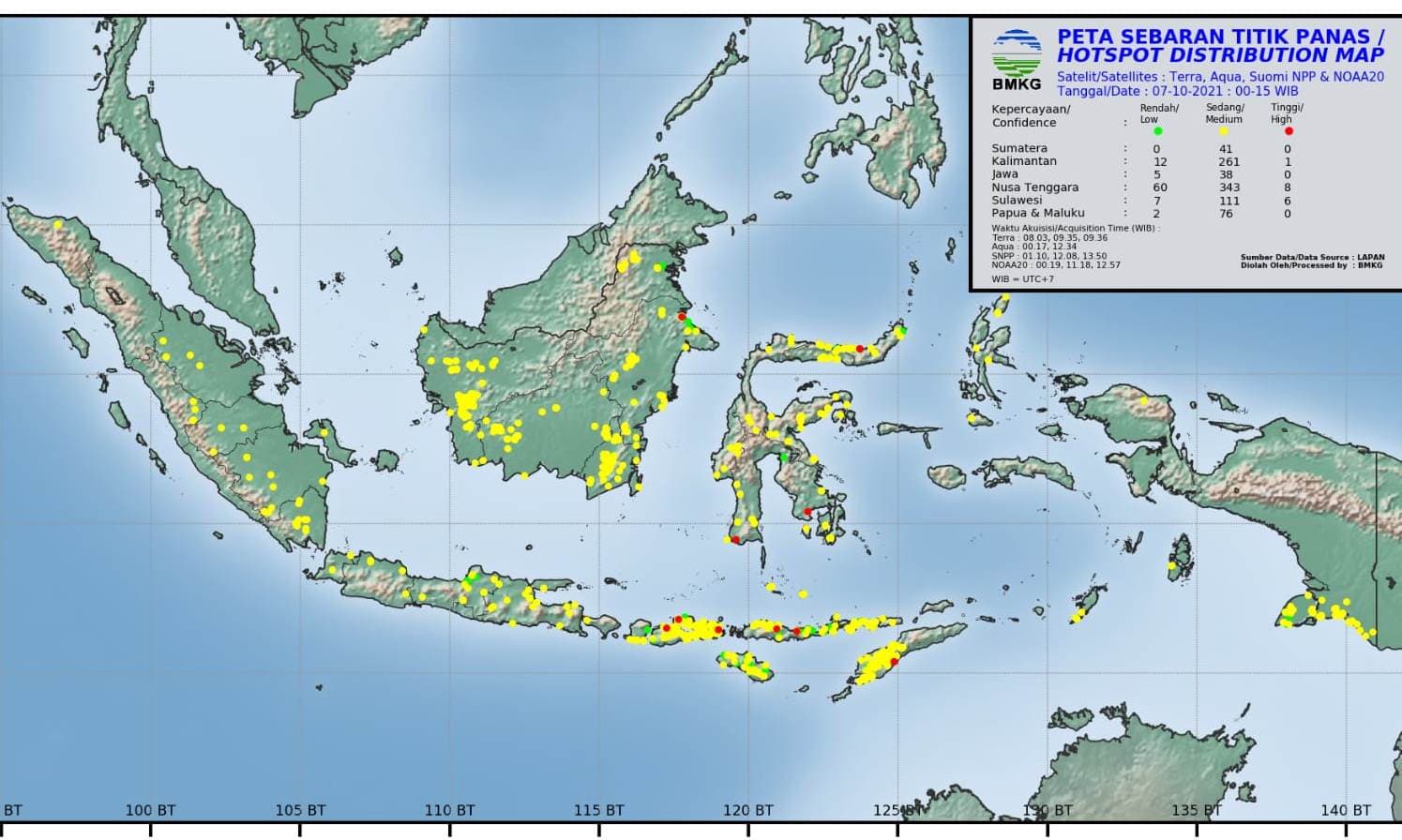 Titik Panas Terpantau di Aceh, BMKG Imbau Waspada Cuaca Ekstrem