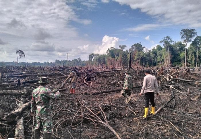 Personel Gabungan Patroli Aceh Selatan Pasca Karhutla, Kebakaran Dinyatakan Padam 100 Persen