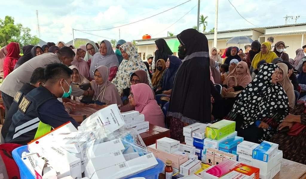 163 Korban Banjir Lhokseumawe Dapat Pengobatan Gratis dari Mahasiswa STIK