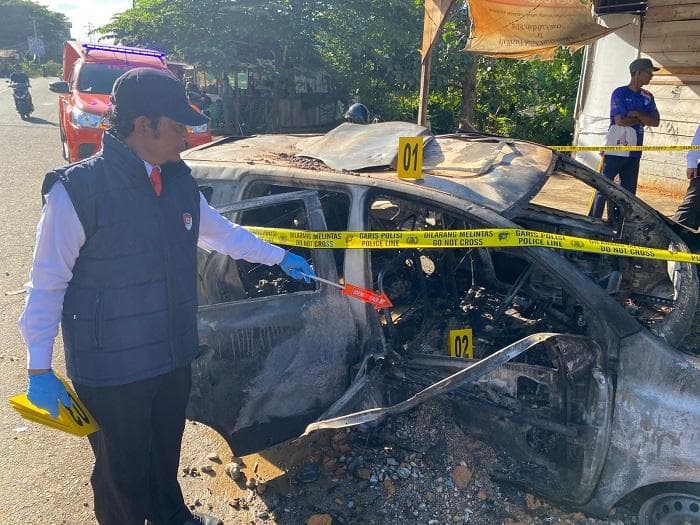 Hasil Penyelidikan Polisi, Mobil Terbakar di Abdya Ternyata Sedang Angkut 10 Jerigen Pertalite