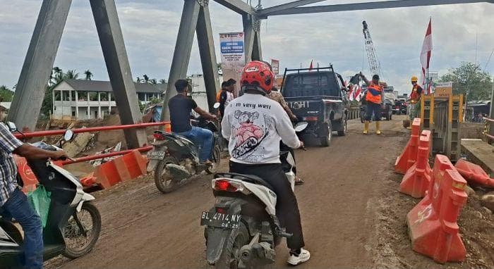 Rekayasa Lalu Lintas Jembatan Kutablang Bireuen Cegah Kemacetan Mudik