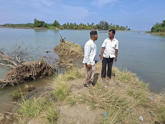 157 Hektare Tambak Warga Jangka-Bireuen Tertimbun Lumpur, Warga Kehilangan Mata Pencaharian
