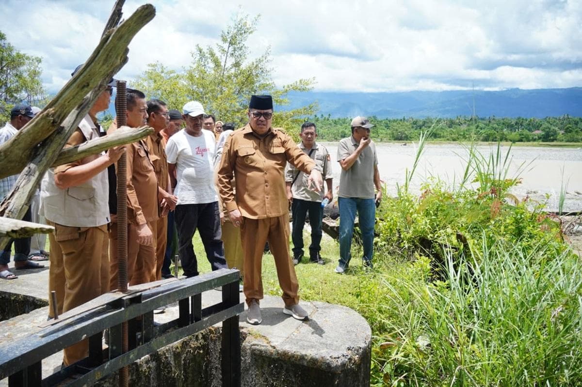 Bupati Nagan Raya Percepat Rehabilitasi Irigasi Lung Tiga untuk Petani