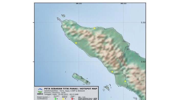 BMKG Pantau Titik Panas dan Gelombang Tinggi di Perairan Aceh