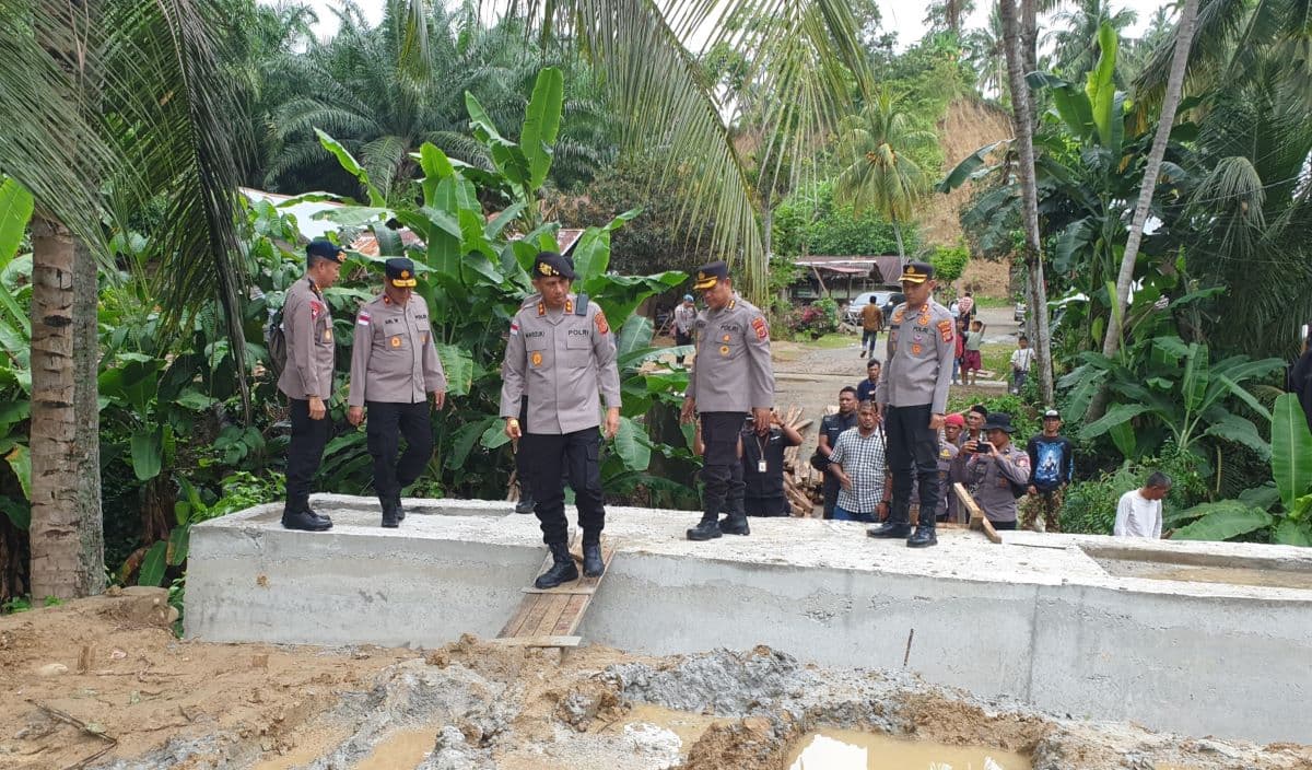 Kapolda Aceh Tinjau Huntap Korban Banjir Aceh Tamiang, Progres 45 Persen