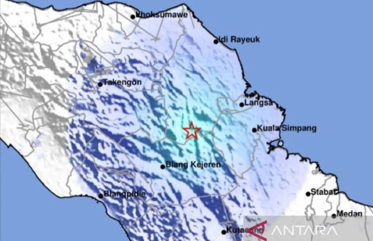 Gempa M 4,2 Guncang Gayo Lues, Warga Merasakan Getaran Ringan