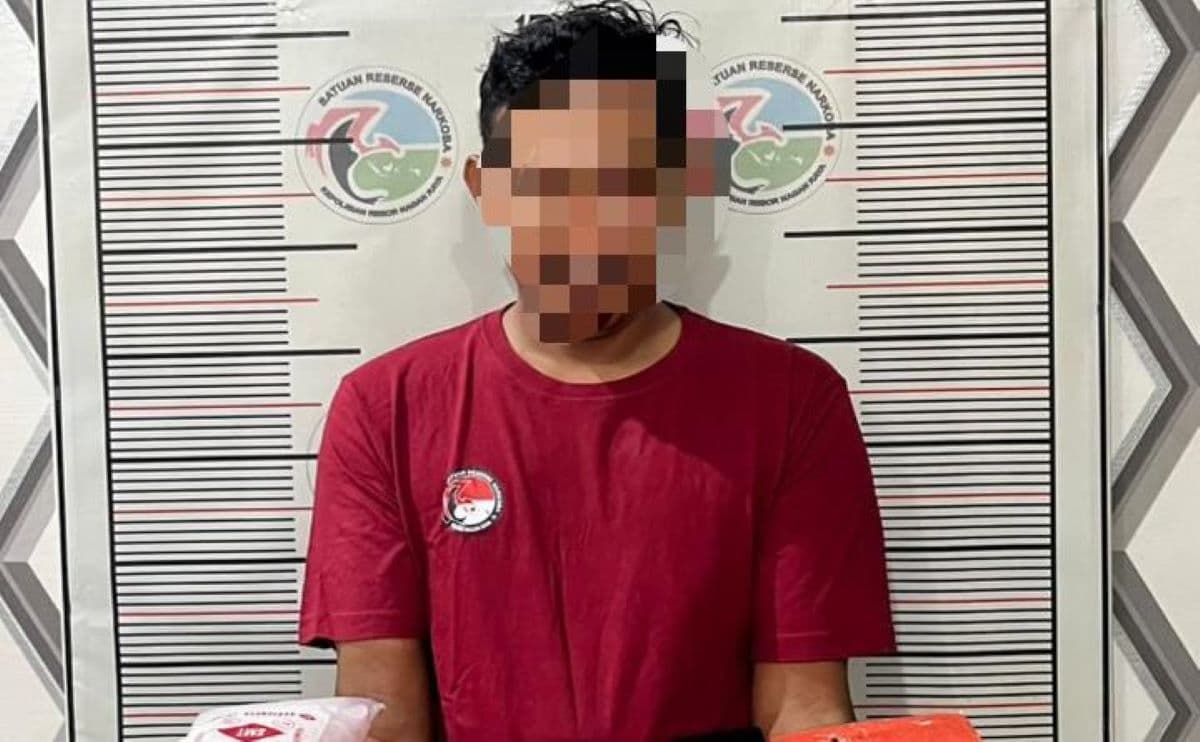Pengedar Sabu di Nagan Raya Diciduk, 42 Gram Sabu Siap Edar Disita