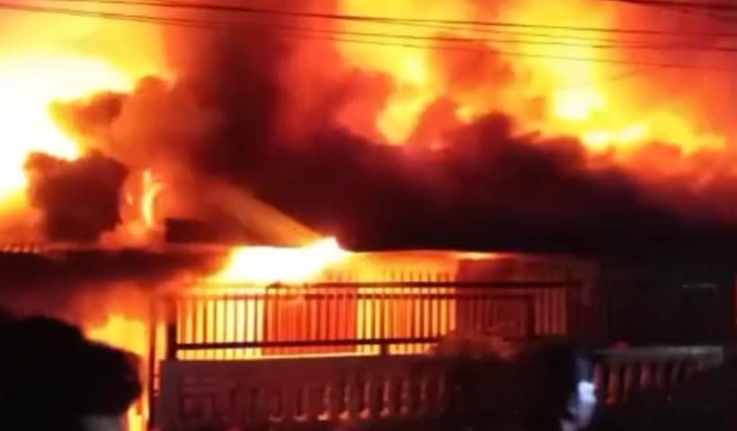 Tiga Rumah Warga Lhokseumawe Hangus Terbakar Malam Lebaran, 14 Jiwa Mengungsi