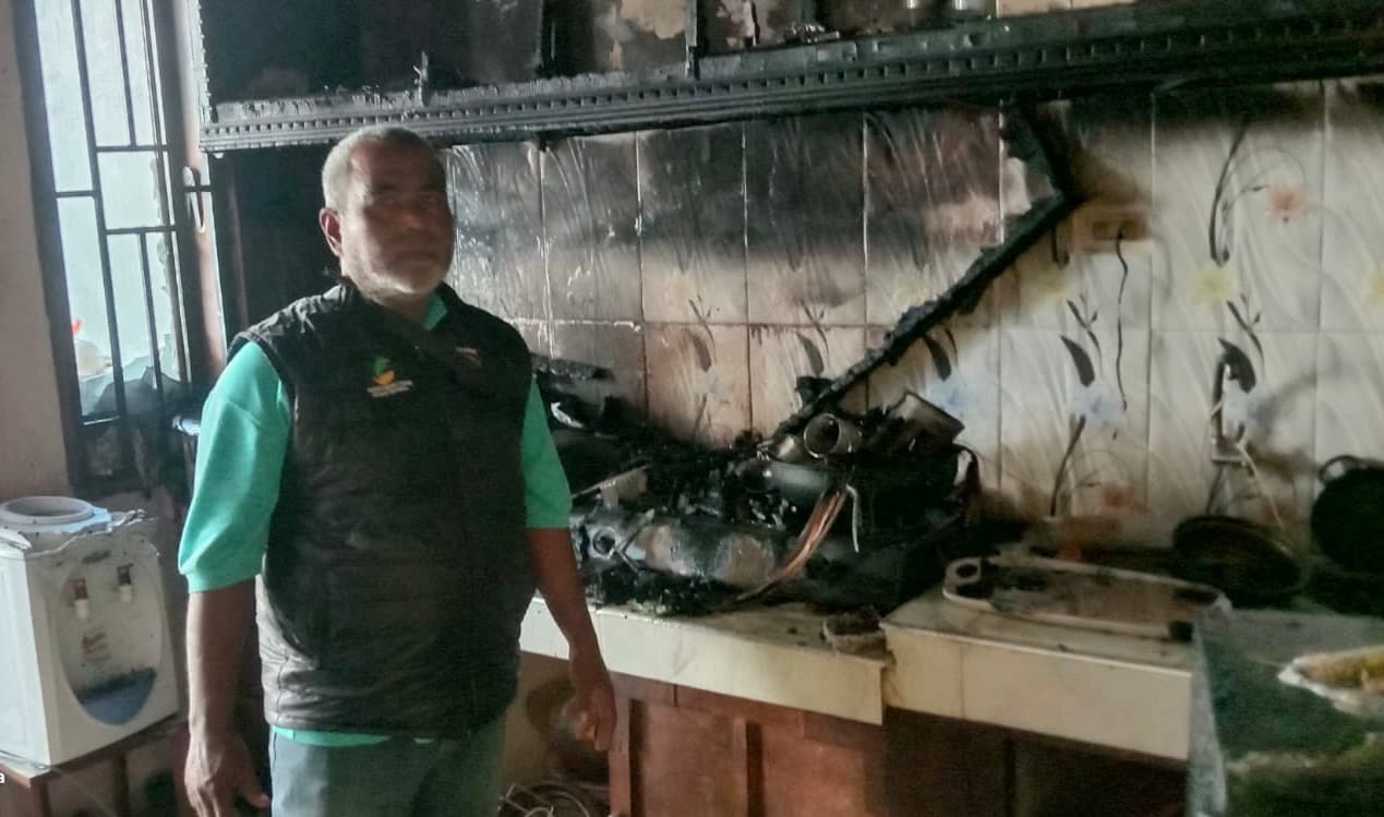 Rumah Warga Lhokseumawe Terbakar Akibat Minyak Panas, Isi Rumah Hangus