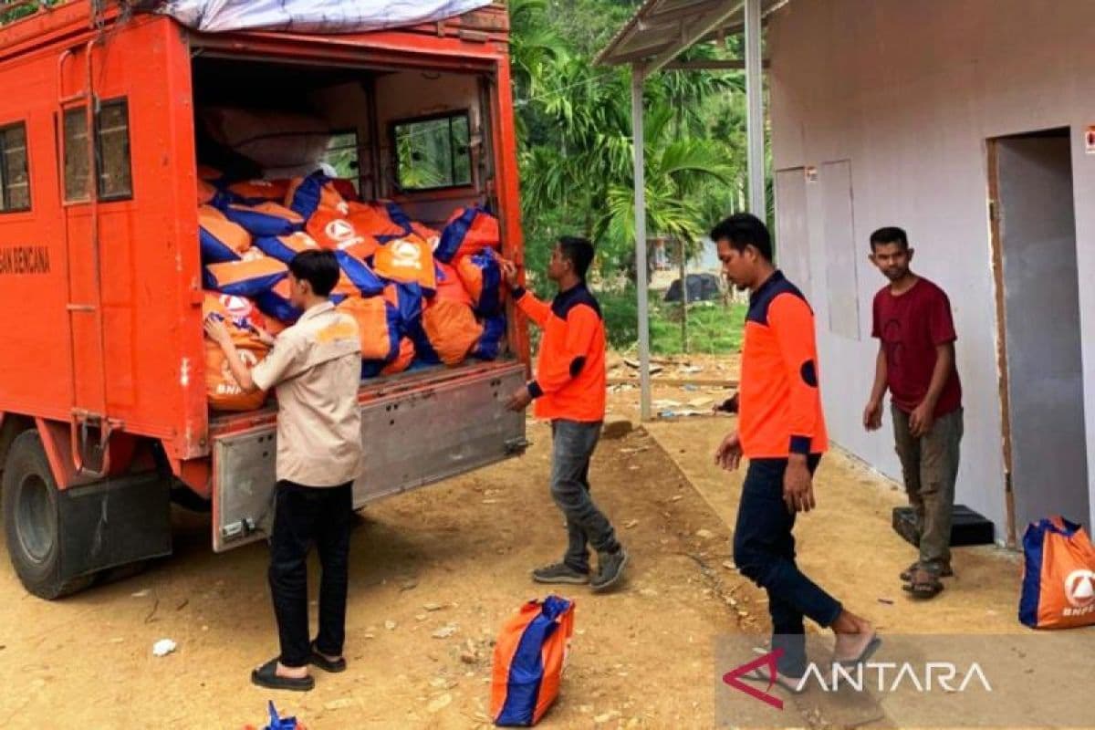 BNPB Pasok Kebutuhan Dasar Warga Korban Bencana di Huntara Beutong Ateuh
