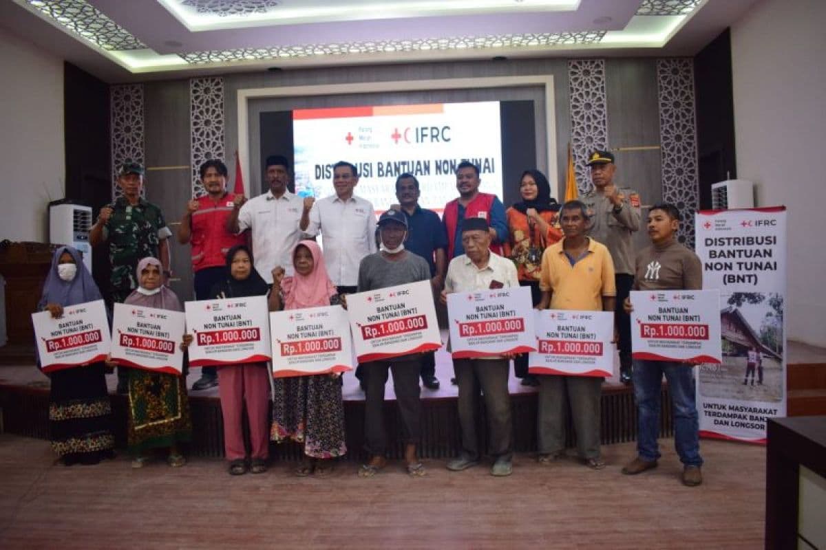 PMI Salurkan Bantuan Tunai Rp1 Juta per KK untuk Korban Banjir Aceh Tamiang