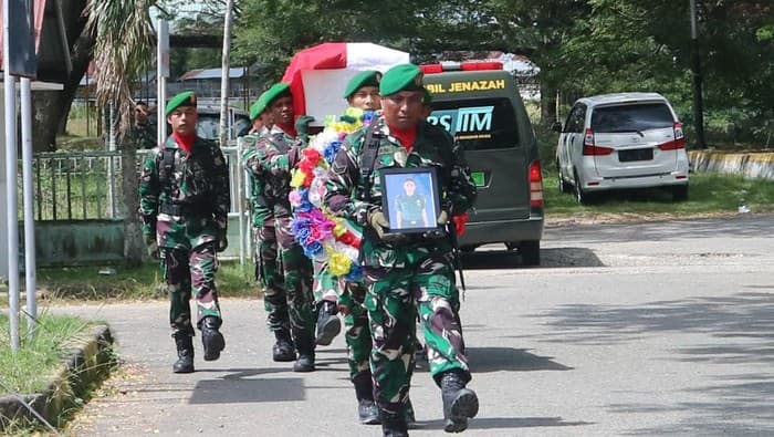 Danki Yonzipur 16/DA Gugur Usai Bangun Jembatan Bailey di Bireuen