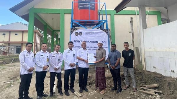 Sumur Bor IMIPAS Peduli Diserahkan untuk STIS Ummul Ayman di Pidie Jaya