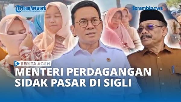 Mendag Sidak Harga Bahan Pokok di Pasar Sigli, Stabil Selama Ramadhan