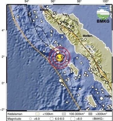 Gempa Magnitudo 6,3 Guncang Selatan Sinabang, Warga Simeulue Panik