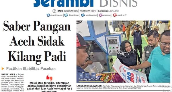 Kenaikan Biaya Pengiriman Gabah Ancam Stabilitas Pasokan Beras di Aceh
