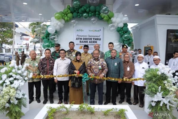 Bank Aceh Hadirkan ATM Drive Thru di Dekat Masjid Raya Baiturrahman