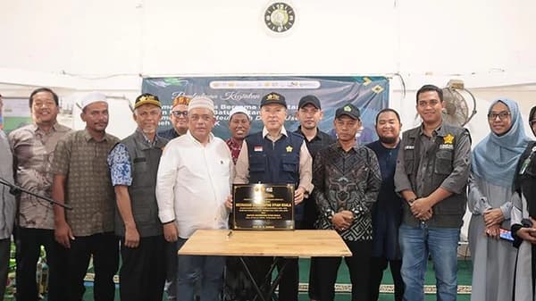 USK Bangun Meunasah dan Gelar Ramadhan Ceria untuk Penyintas Banjir Pidie Jaya