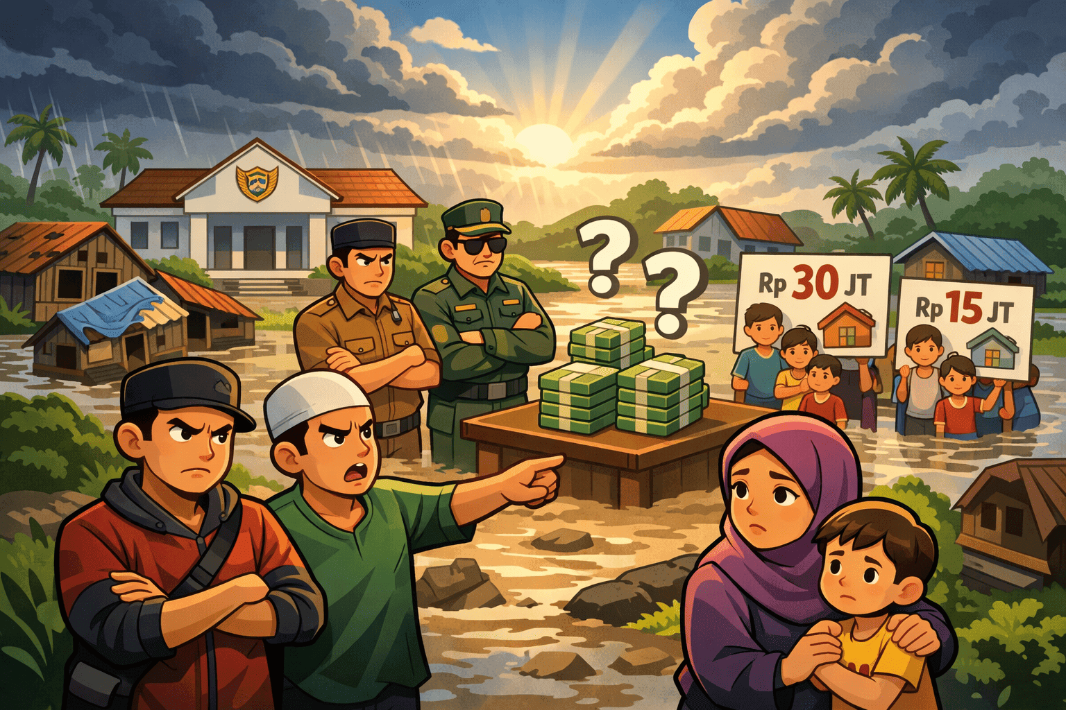 Bantuan Banjir Nagan Raya Tertahan, Warga Darul Makmur Belum Terima Dana