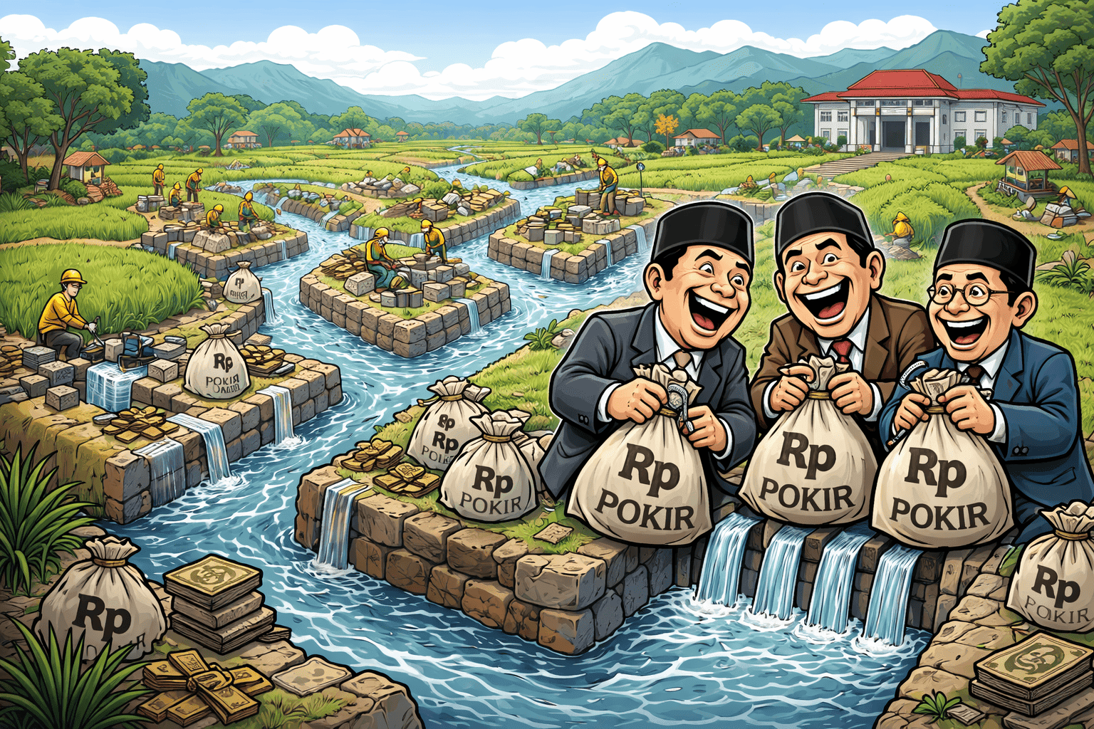 40 Proyek Irigasi Pidie Diduga Fragmentasi, Dana Pokir DPRK Dipertanyakan